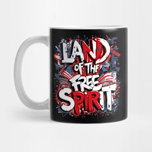 LAND OF THE FREE SPIRIT: A Red, White & Blue Celebration Mug